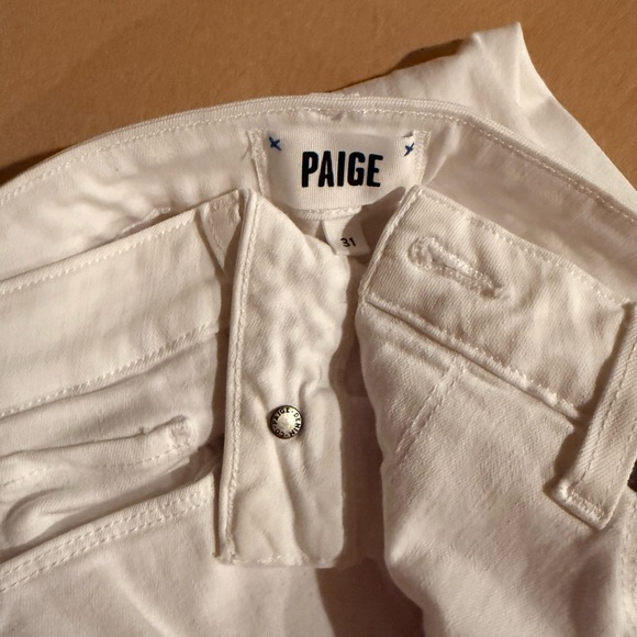 PAIGE White Denim Skinny Jeans - Picture 1 of 3